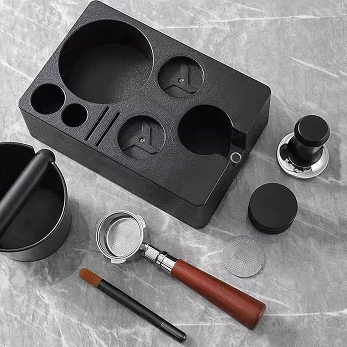 Portafilter Rack Coffee Distributor Holder Tamper Stand Adjust Height Tamping - Image 8