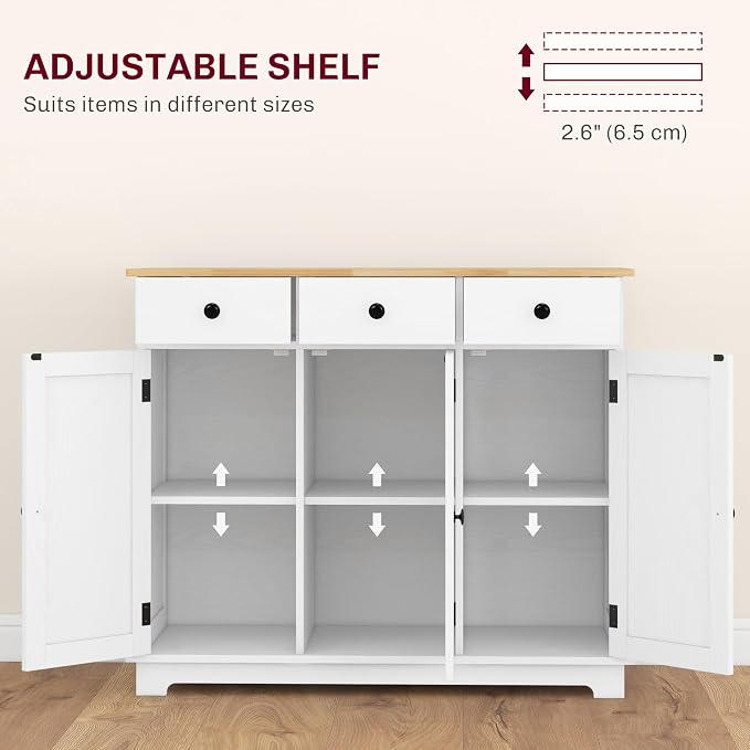 HOMCOM Sideboard Buffet Cabinet - Image 5
