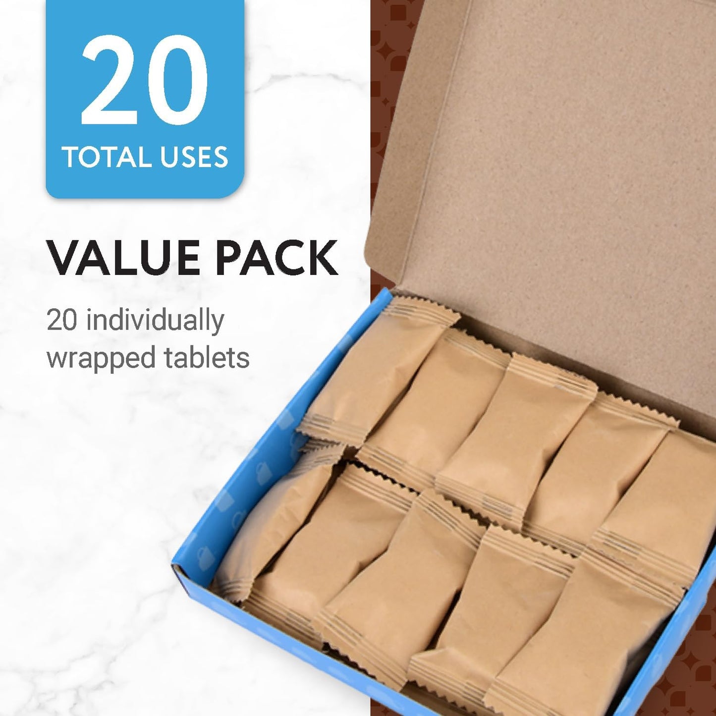 IMPRESA Descaling Tablets for Espresso Machine - Compatible with Breville, Jura & Miele Machines - 20 Pack & 4g Tablets - Remove Limescale & Mineral Build-Up