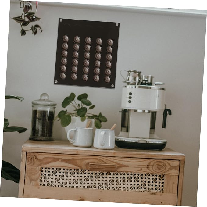 MAGICLULU Wall-mounted Acrylic Coffee Capsules Holder Transparent Coffee - Image 2