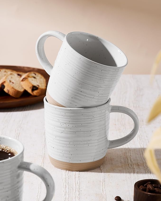 famiware Coffee Mugs Set of 4, 13 oz Mug Set, Ceramic Cup Set - Image 7