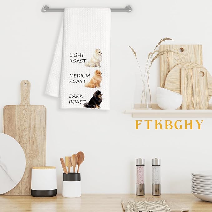 Funny Pomeranian Kitchen Towels, Pomeranian Gifts - Image 3
