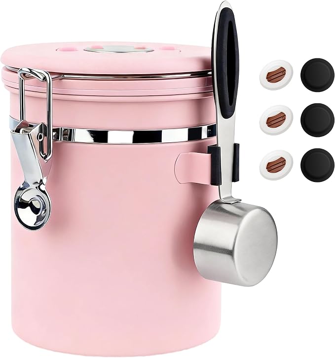 ShanSon Coffee Canister Airtight, Stainless Steel Bean Storage Container by ShanSon