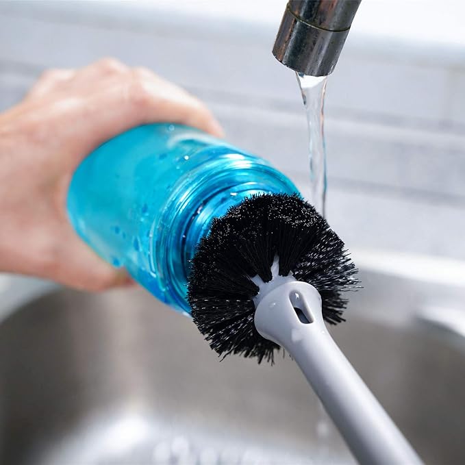 MOSOLAN 2-in-1 Water Bottle Brush and Straw Cleaner Brush, Long Handle Water - Image 8