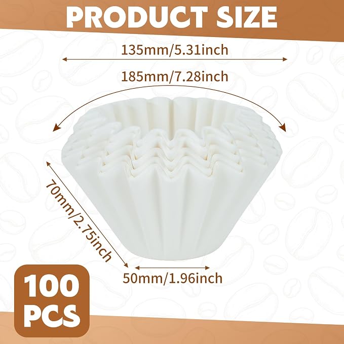 5 Cup Coffee Filters, Disposable Paper Coffee Filters - Image 4