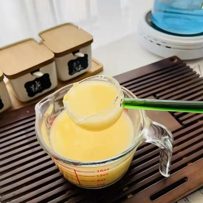 Clear Glass Stirring Spoons Transparent Crystal Teaspoons Milk Cocktail Cold - Image 8