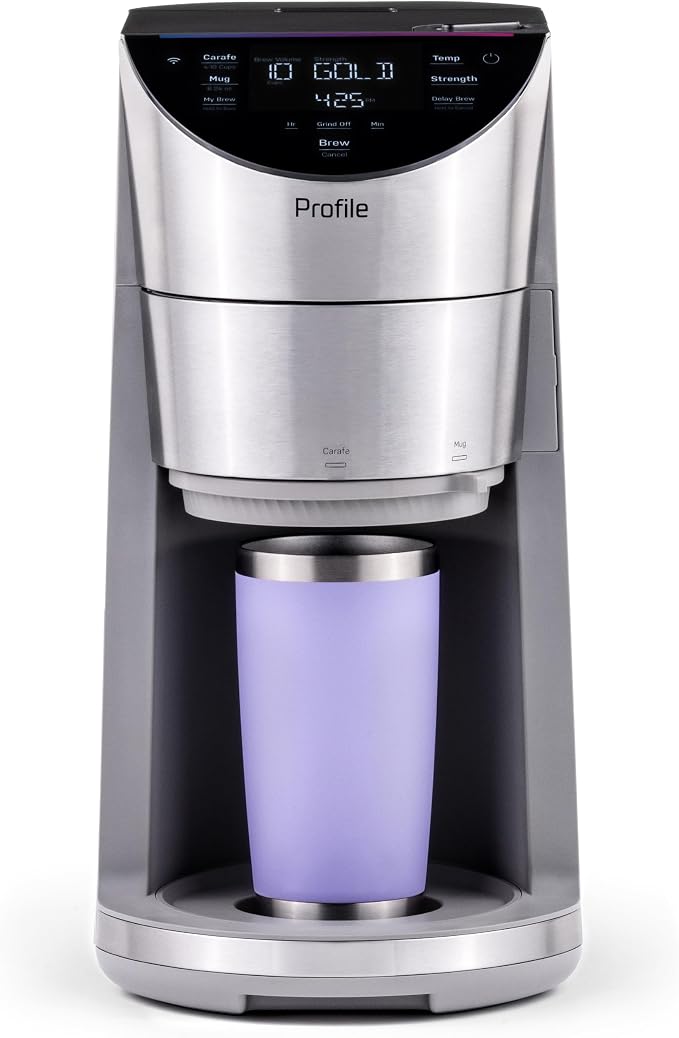 GE Profile Smart Grind & Brew Coffee Maker w/Podless Single Serve, 90oz Water - Image 11