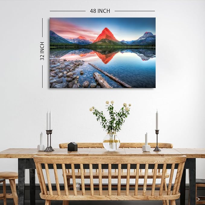 Big Glacier Mountain Canvas Wall Art - Image 5