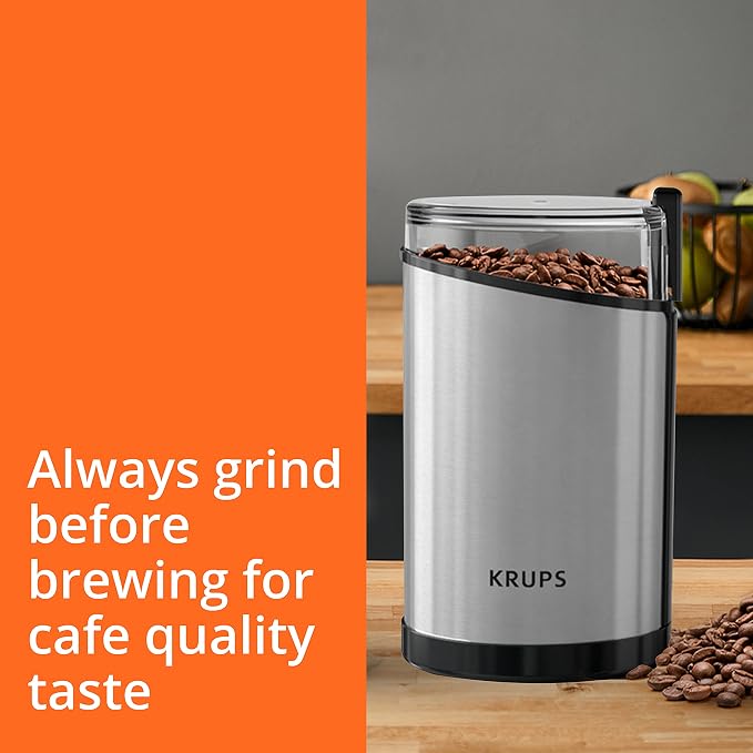 KRUPS Electric Coffee Grinder: 3 oz Capacity, 200 Watts - Image 2