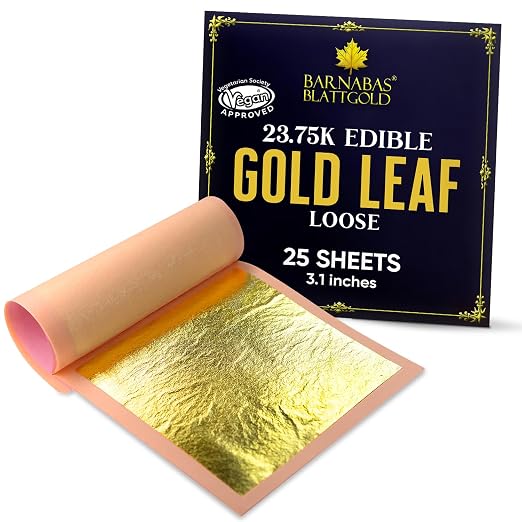 Barnabas Blattgold Edible Gold Leaf 24K by BARNABASBLATTGOLD