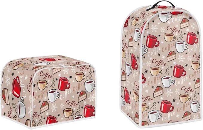 doginthehole Blender Dust Cover and 4 Slice Bread Toaster Cover Bakeware by doginthehole