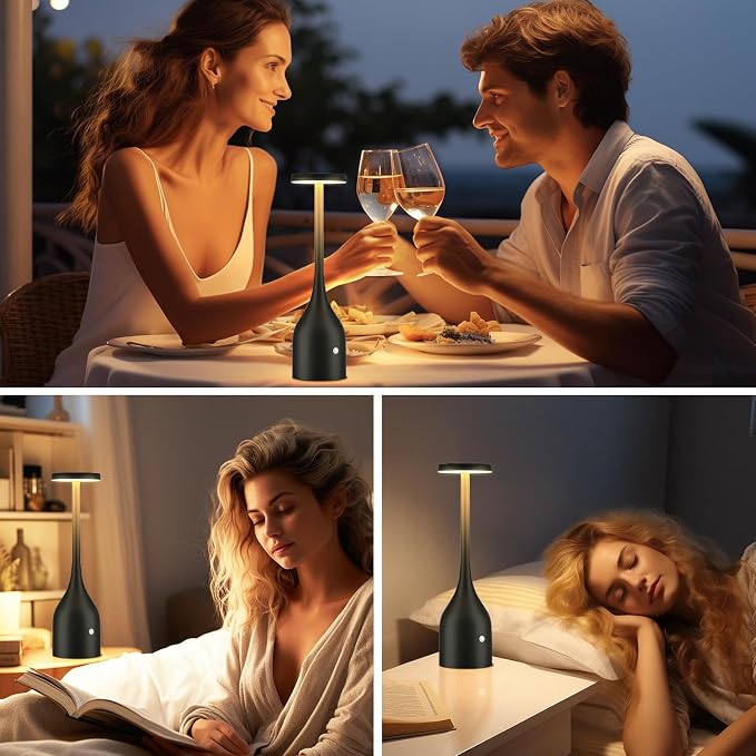 Yogaret 2 Pack Rechargeable Table Lamps Cordless, 5000mAh Battery Operated LED - Image 6