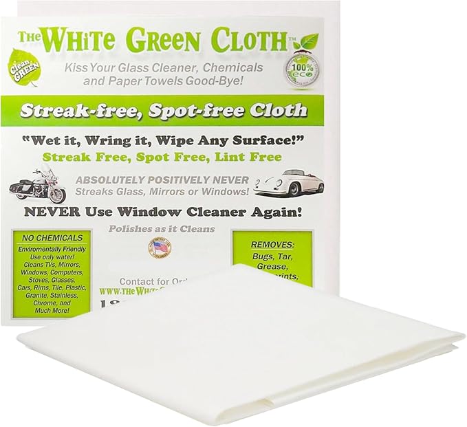 The White Green Cloth 1-Pack Reusable Cleaning Cloth by TheWhiteGreenCloth