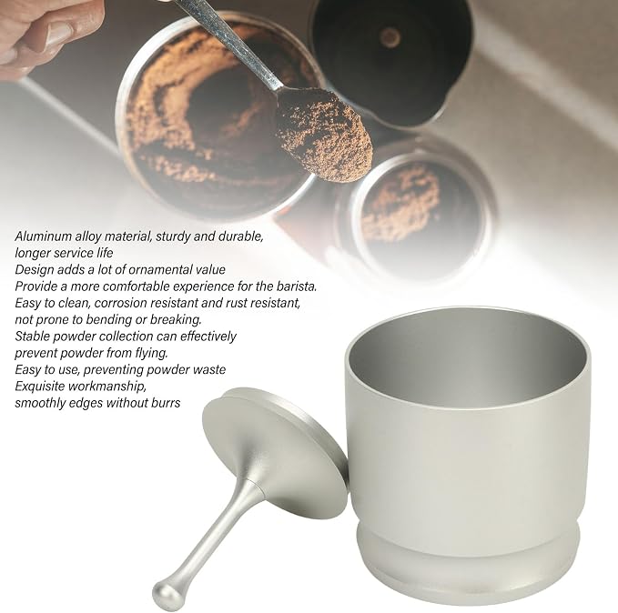 Coffee Powder Picker, 58mm Aluminum Alloy Dosing Rings Press - Image 5