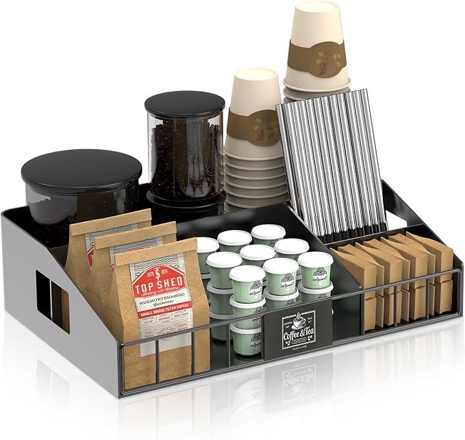 Metal Coffee Station Organizer for Countertop by LWSFF