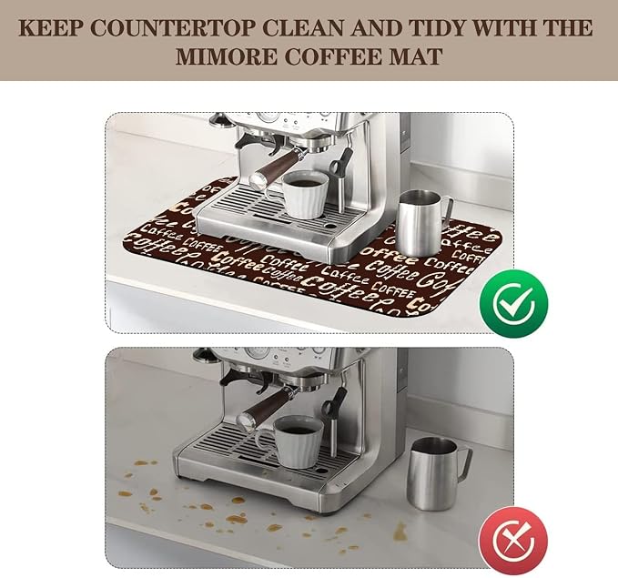 Coffee Mat: Kitchen Mat Dish Drying Mat - Image 6