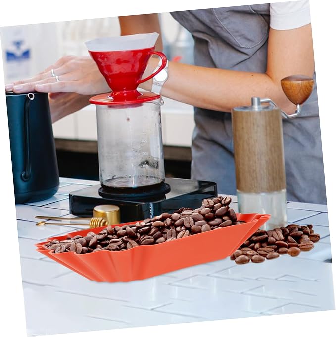 Cabilock 4pcs Coffee Sample Display Tray Sturdy Plastic Beans Tray Baking - Image 5