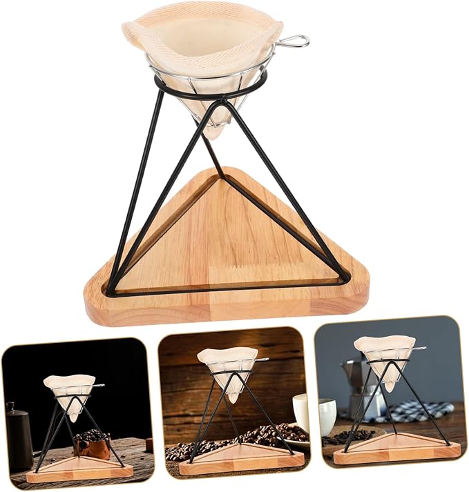 Healifty Reusable Stainless Steel Coffee Filter Stand Set Manual Pour-over - Image 8