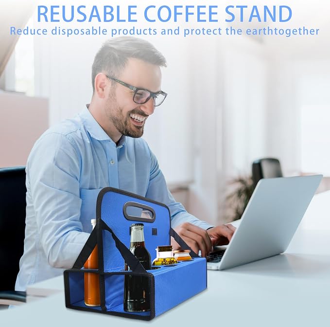 6-Cup Drink Carrier, Portable Beverage Caddy - Image 7