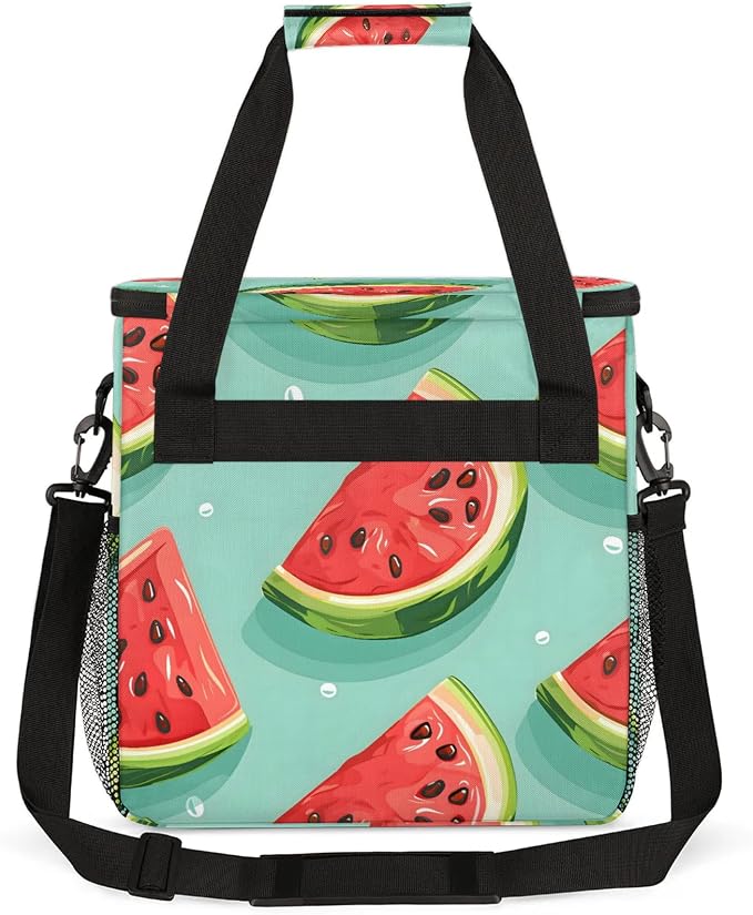 Fruit Watermelon Coffee Maker Carring Bag, Large Insulated Storage Organizer - Image 5