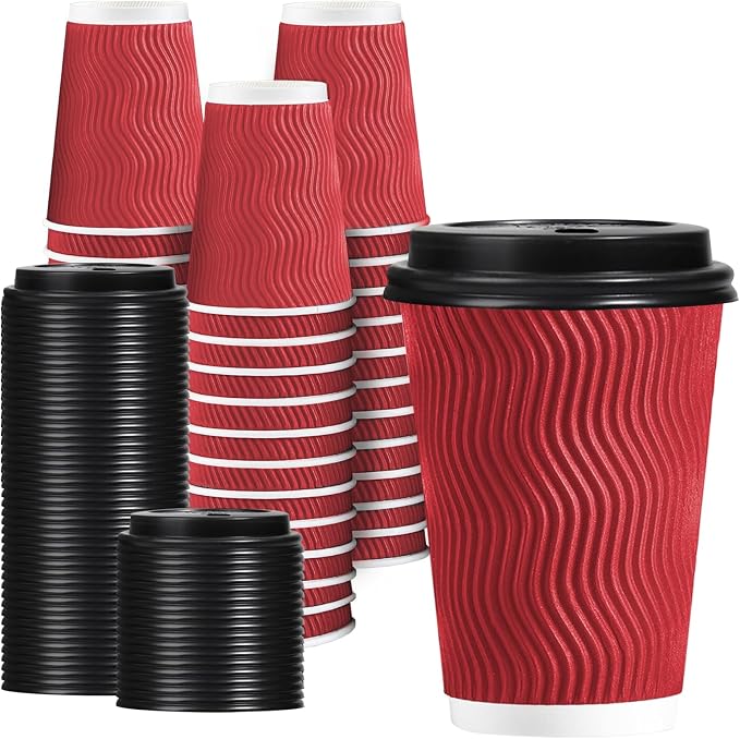 Lamosi 12 OZ Disposable Coffee Cups by BuyNow