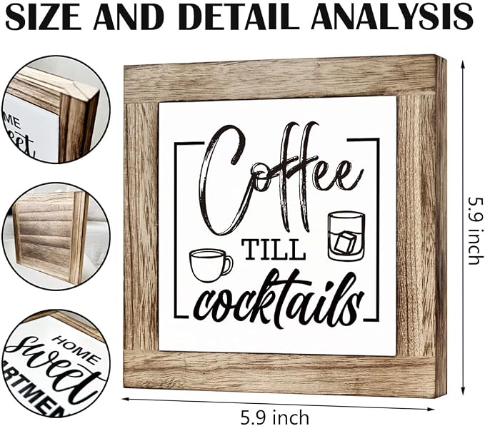 Rustic Coffee Bar Sign - Image 2