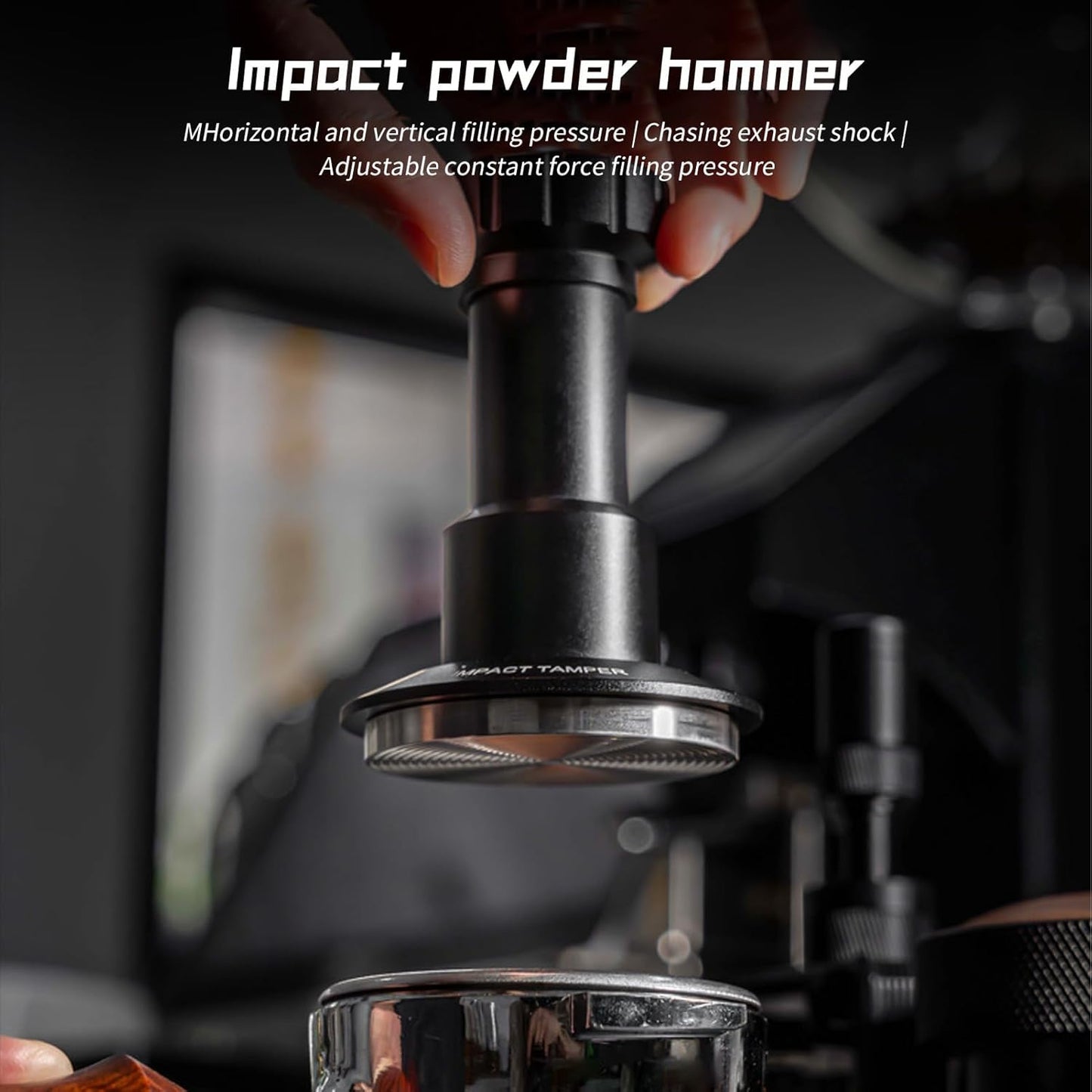 Irishom Coffee Hand Tamper 25-35lb Adjustable Pressure 4 Spring System Detachable Espresso Tamper 304 Stainless Steel