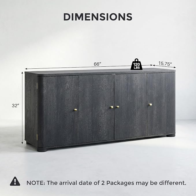 IFGET Curved Buffet Cabinet - Image 2