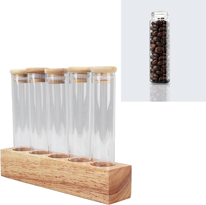 Yosoo Health Gear Coffee Bean Jars Canisters, Glass Coffee Storage Containers - Image 3