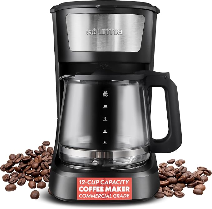 Gourmia 12 Cup One-Touch Coffee Maker – Pause and Serve by Gourmia