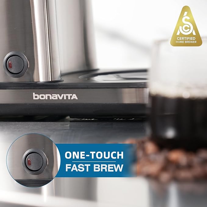 Bonavita 8 Cup Drip Coffee Maker Machine, One-Touch Pour Over, Auto Pause - Image 5