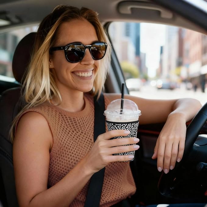 Iced Coffee Sleeve Reusable Small 16-20oz - Image 4