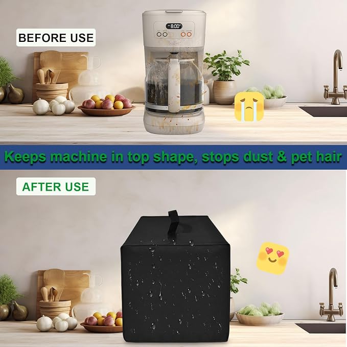 Coffee Marker Cover for BELLA, Heavy Duty Waterproof Dustproof Coffee Machine - Image 4