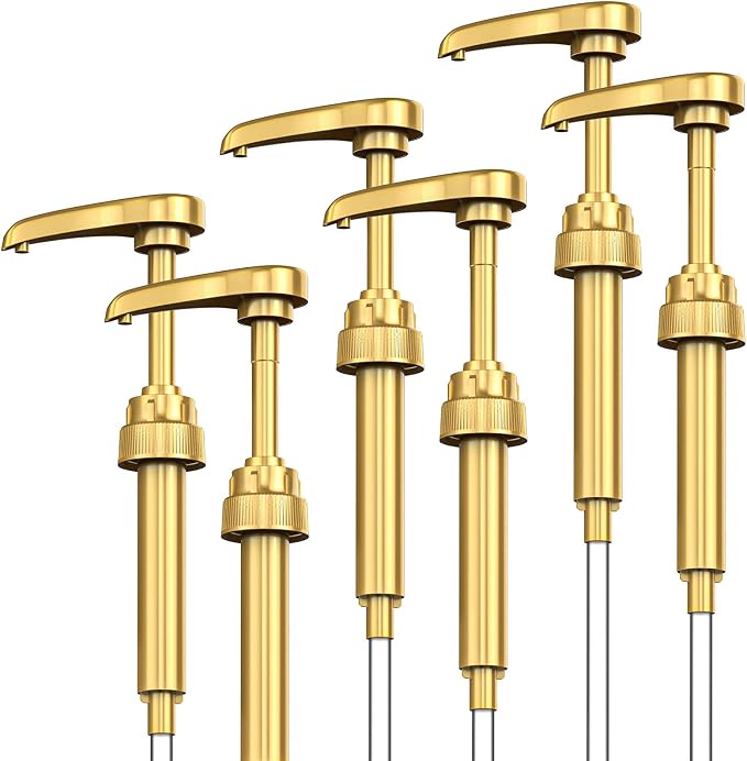 6 Pcs Coffee Syrup Pumps, Syrup Pump Dispenser by Unknown