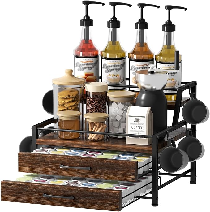 Homsorout Coffee Syrup Rack Organizer by Homsorout