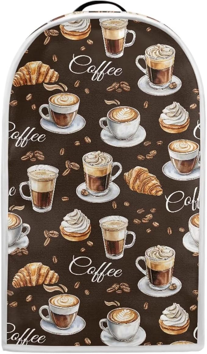 Bread & Coffee Pattern Kitchen Blender Cover Machine Washable Food Processor - Image 2