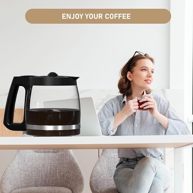 12-Cup Coffee Maker Glass Carafe Replacement Compatible - Image 7