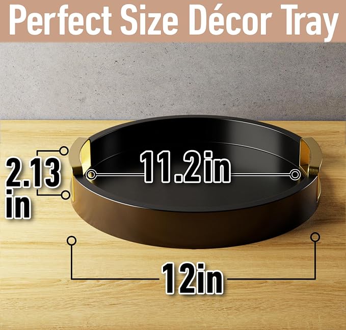 Round Decorative Tray - Image 6