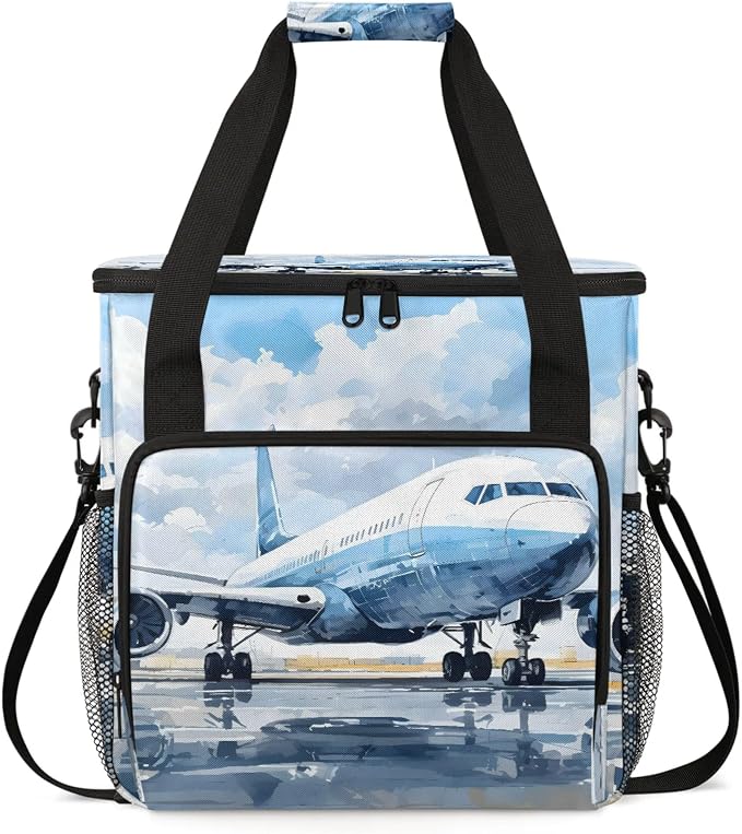 Airplanes Printed Coffee Maker Carring Bag, Large Insulated Storage Organizer by Home