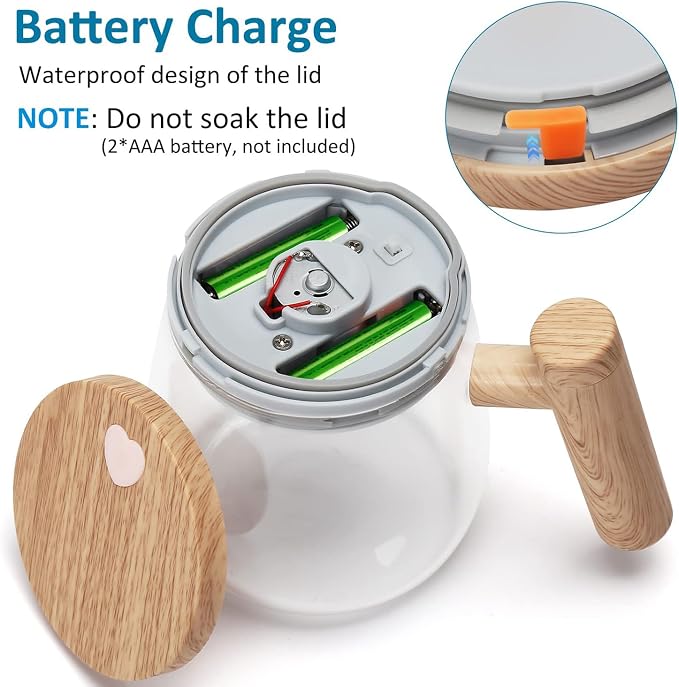 Automatic Stirring Mug, Glass Self Stirring Cup - Image 9