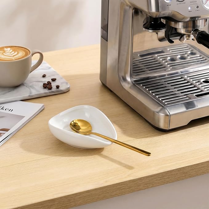 Coffee Spoon Rest for Coffee Bar, Small Ceramic Coffee Spoon Holder - Image 7
