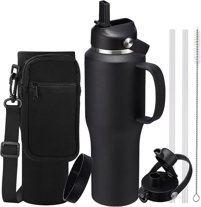 Stainless Steel Water Bottles 40oz by DIGJUPER