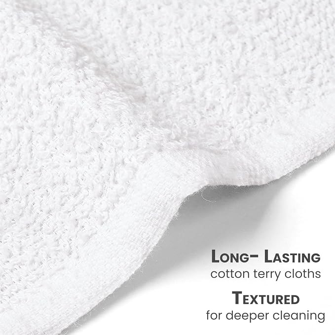 Reed&Pick Terry Bar Mop Towels Size 14"x17" – Absorbent and Durable, Cotton - Image 2