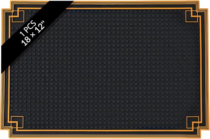 Drydiet 1 Pcs 18 x 12 Inch Bar Mat Non Slip Rubber Mat by Drydiet