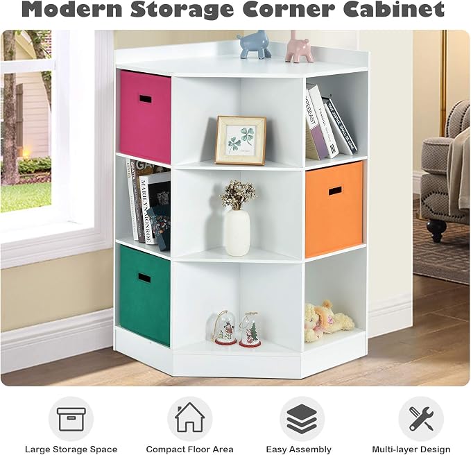 HONEY JOY Kids Toy Storage Organizer, 9-Cubby Toy Bin Organization Storage - Image 5