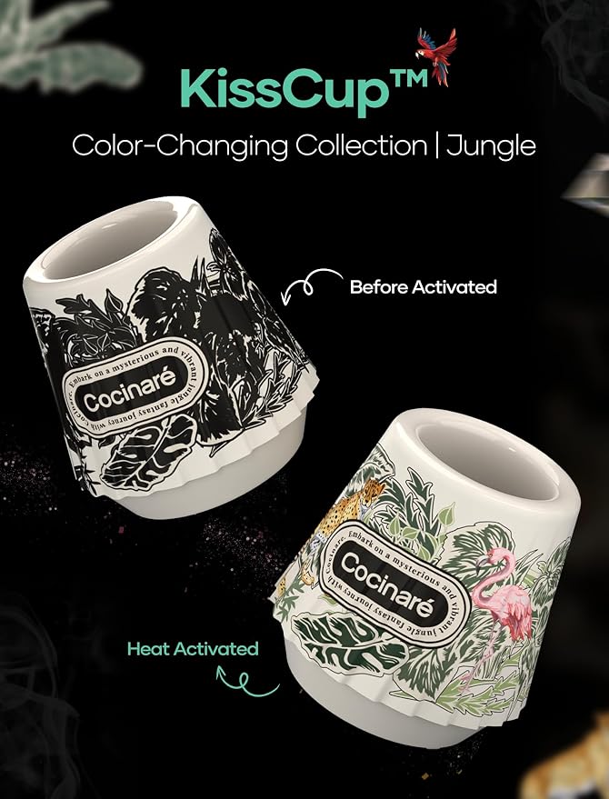 Cocinare KissCup Ceramic Espresso Cup – 2.2oz Demitasse Cup - Image 3