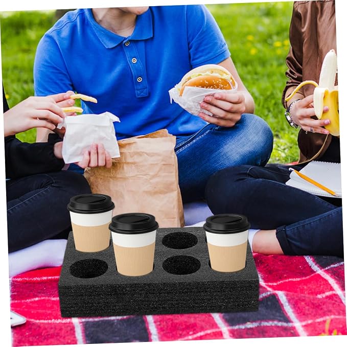 MAGICLULU 2pcs Milk Tea Cup Holder Foam Takeout Tray Efficient Beverage - Image 4