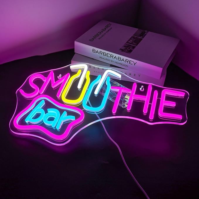 Looklight Smoothie Bar Neon Sign, Drink Words Neon Signs - Image 9