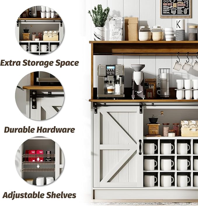 4ever2buy Coffee Bar Cabinet - Image 4