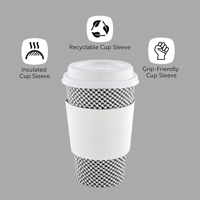 Restaurantware SLEEVES ONLY: Restpresso 5.1 x 2.8 Inch Coffee Cup Sleeves 50 - Image 4